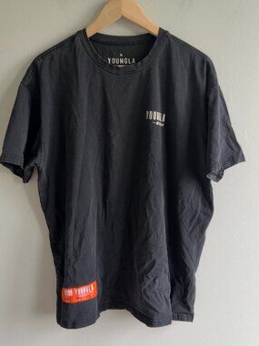 YoungLA 9909 Always Improving Graphic T-Shirt Black Size Large 2021 Vol 1 Men's